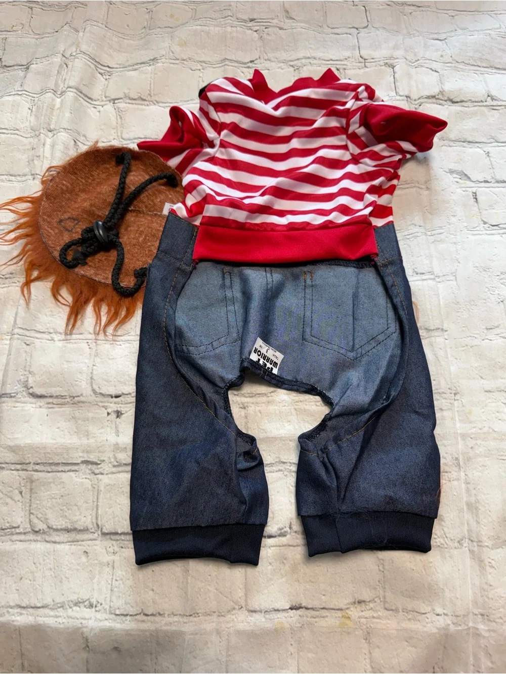 Pet Warrior Dog / Cat FREDDY KRUEGER Custome. Halloween costume.